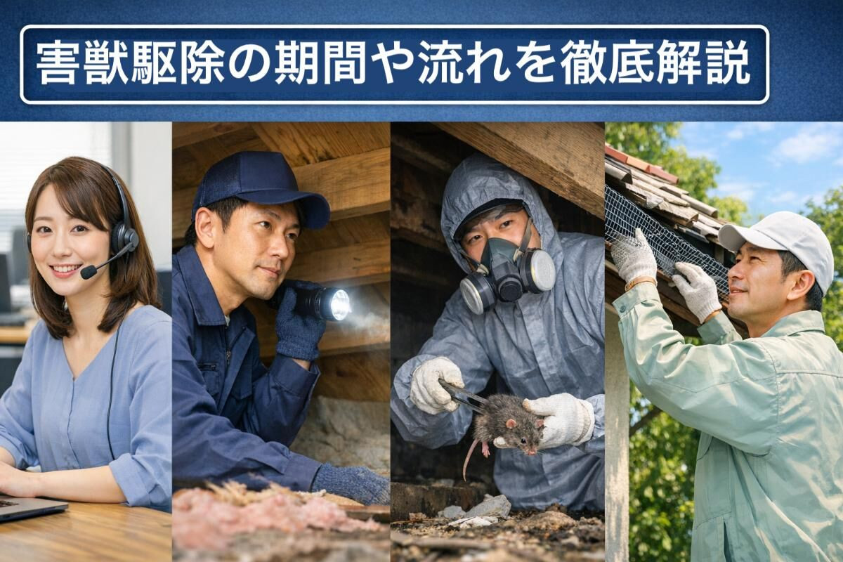 害獣駆除の期間や流れを徹底解説
