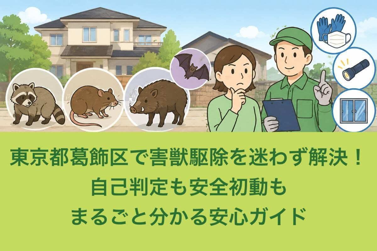 東京都葛飾区で害獣駆除を迷わず解決！自己判定も安全初動もまるごと分かる安心ガイド
