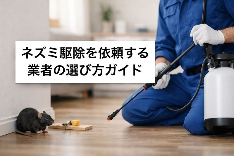 ネズミ駆除を依頼する業者の選び方ガイド