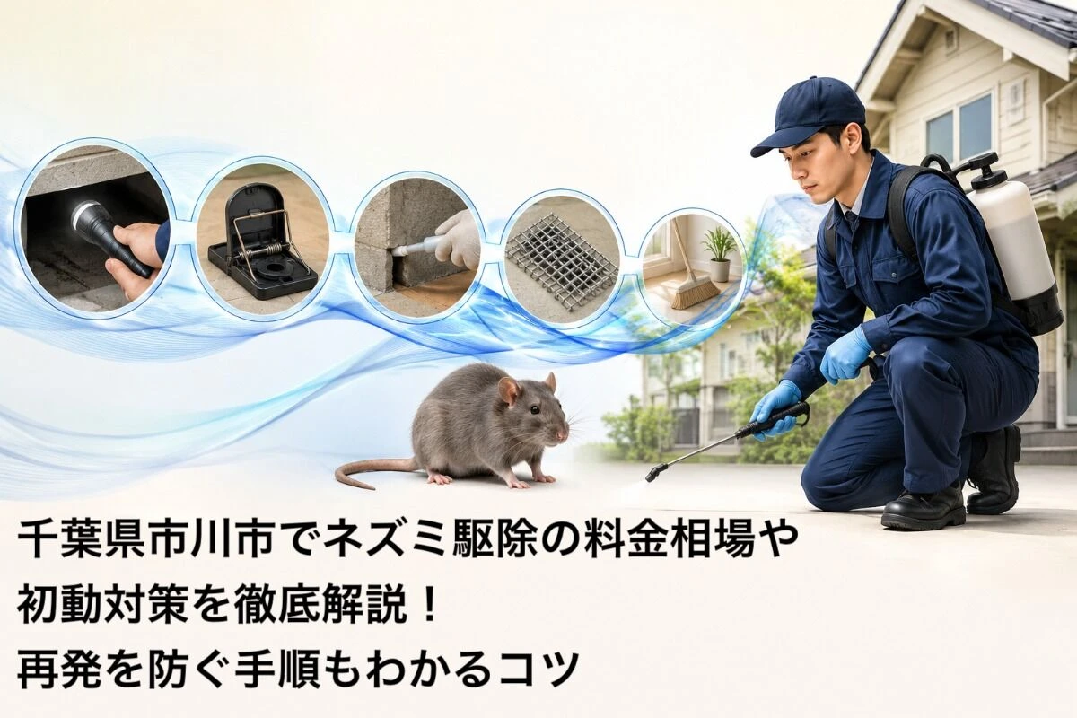 千葉県市川市でネズミ駆除の料金相場や初動対策を徹底解説！再発を防ぐ手順もわかるコツ