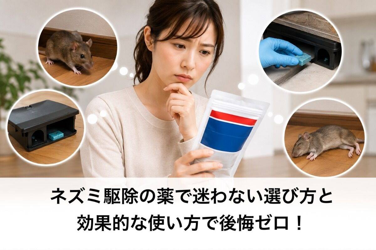 ネズミ駆除の薬で迷わない選び方と効果的な使い方で後悔ゼロ！