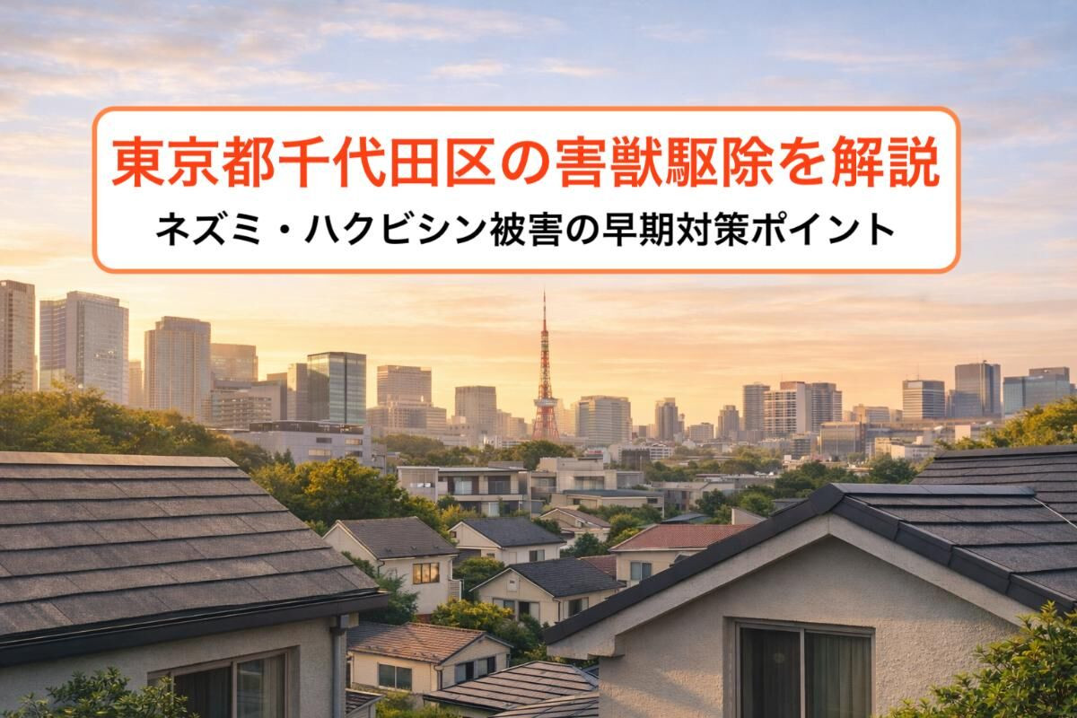東京都千代田区の害獣駆除を解説｜ネズミ・ハクビシン被害の早期対策ポイント