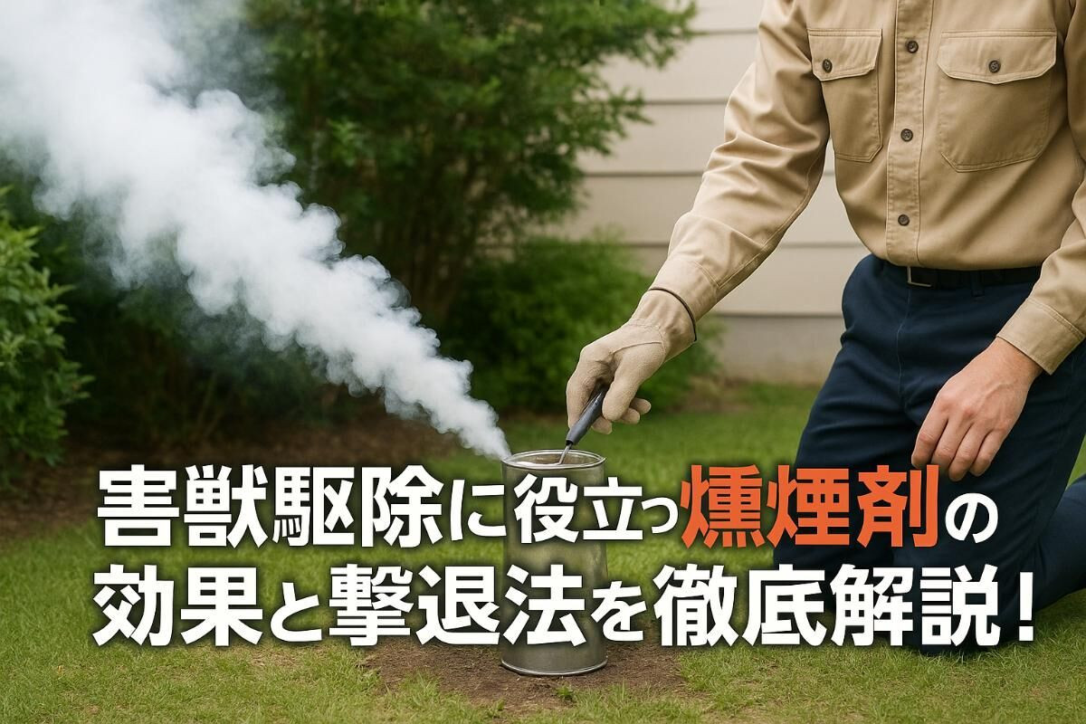 害獣駆除に役立つ燻煙剤の効果と撃退法を徹底解説！