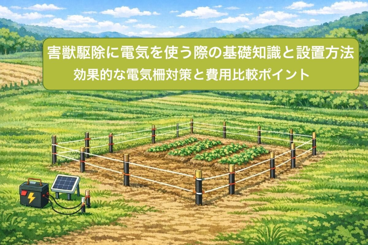 害獣駆除に電気を使う際の基礎知識と設置方法｜効果的な電気柵対策と費用比較ポイント