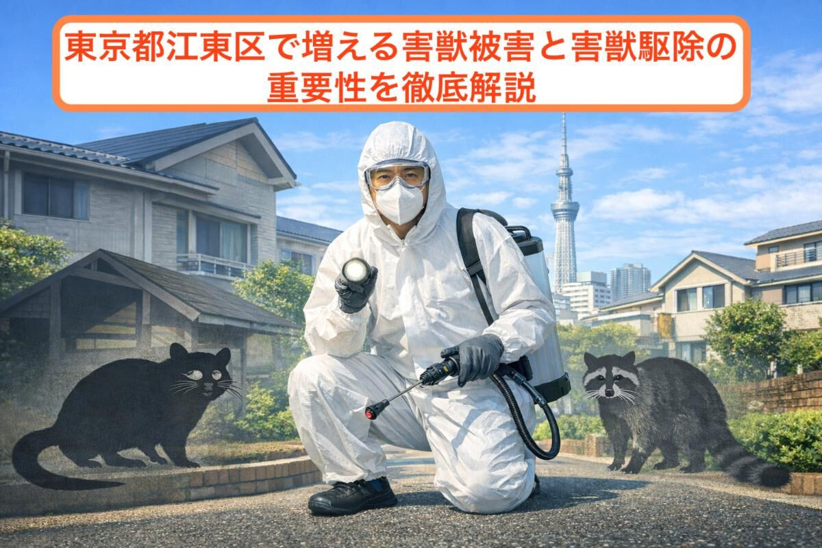 東京都江東区で増える害獣被害と害獣駆除の重要性を徹底解説｜安心して暮らすための対策ガイド