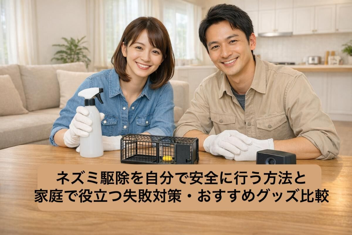 ネズミ駆除を自分で安全に行う方法と家庭で役立つ失敗対策・おすすめグッズ比較