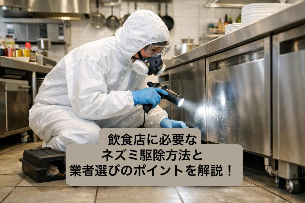 飲食店に必要なネズミ駆除方法と業者選びのポイントを解説！