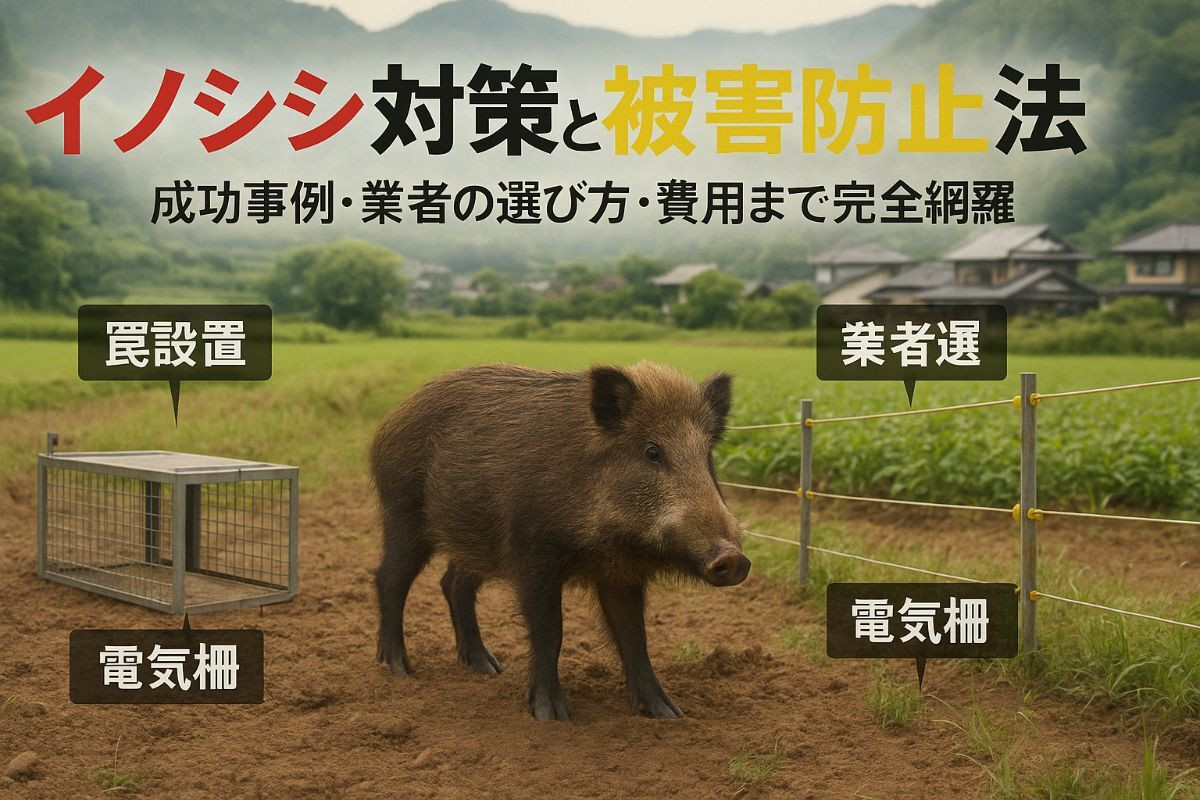 害獣駆除にイノシシの最新対策と被害防止法徹底ガイド【成功事例と業者選び・費用も解説】