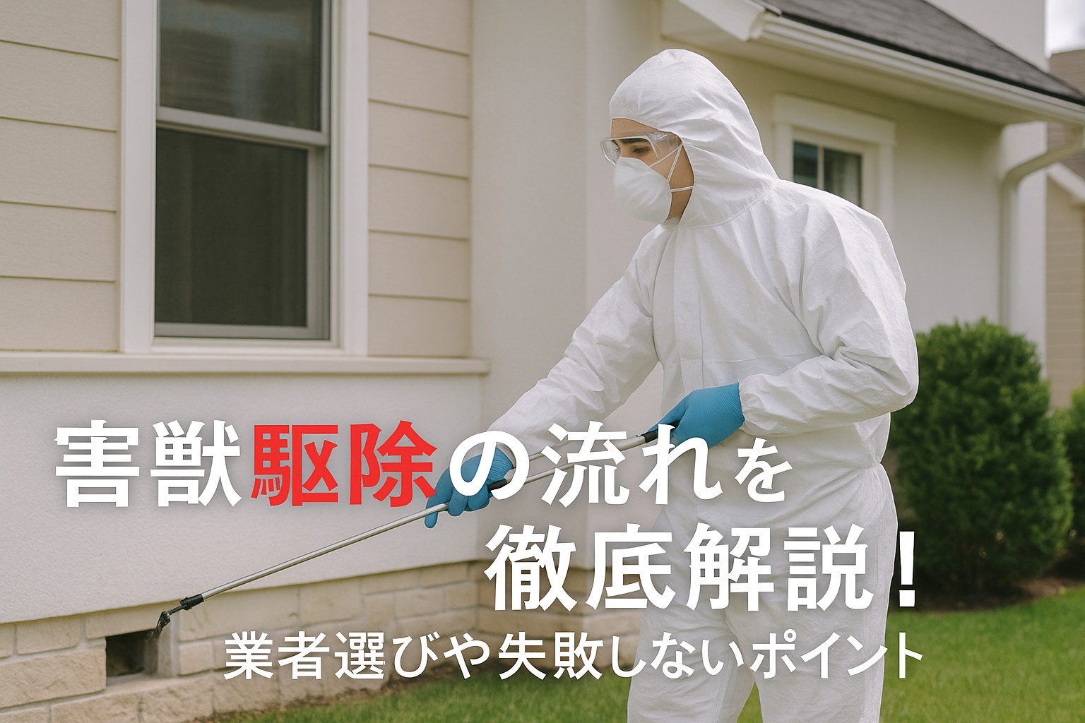 害獣駆除の流れを徹底解説！業者選びや料金相場・作業手順と失敗しないポイント