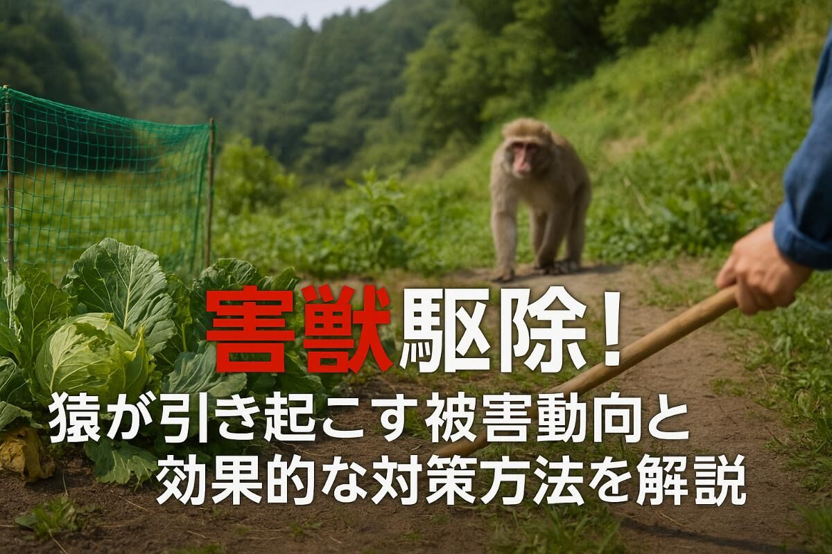 害獣駆除！猿が引き起こす被害動向と効果的な対策方法を解説